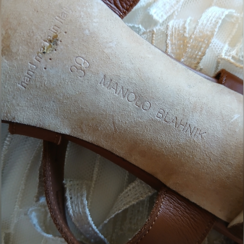 Manolo Blahnik Leather Heels - Picture 8 of 10